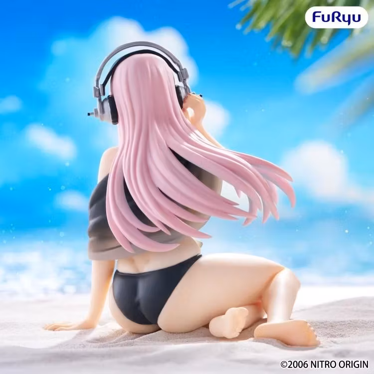 Nitroplus Super Sonico (Swimsuit Black Color Ver.) Noodle Stopper Figure