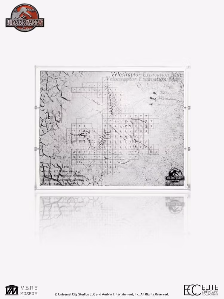 Jurassic Park III Excavation Map Velociraptor