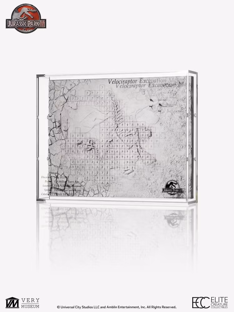 Jurassic Park III Excavation Map Velociraptor