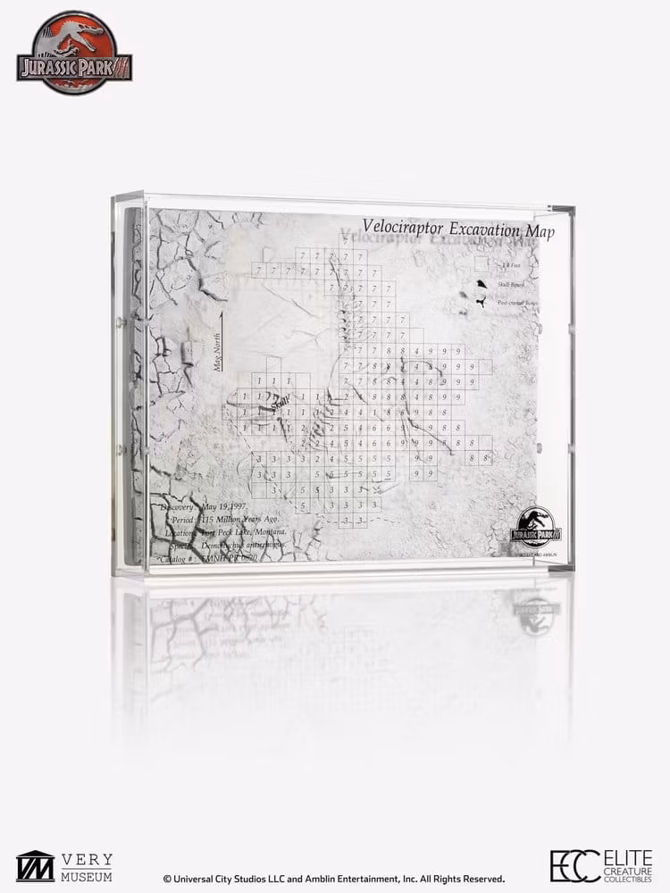 Jurassic Park III Excavation Map Velociraptor