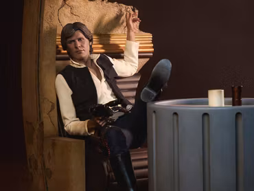 Star Wars Premium Format Mixed Media Han Solo: Sorry About the Mess Statue