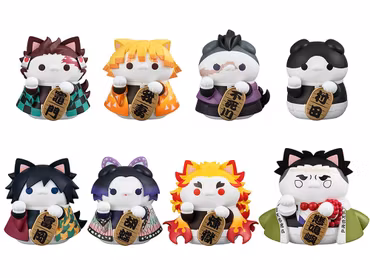 Demon Slayer: Kimetsu no Yaiba Mega Cat Project Demon Slayer Fortune Cats Box of 8 Random Figures