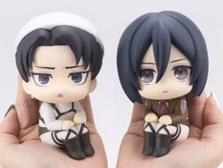 Attack on Titan Look Up Series Levi (Cleaning Up Ver.) & Mikasa Ackerman (With Gift)