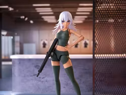 Sousai Shoujo Teien Training Wolf 1/10 Scale Model Kit