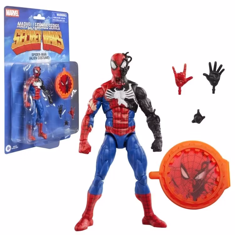 Secret Wars Marvel Legends Spider-Man (Alien Costume) Action Figure