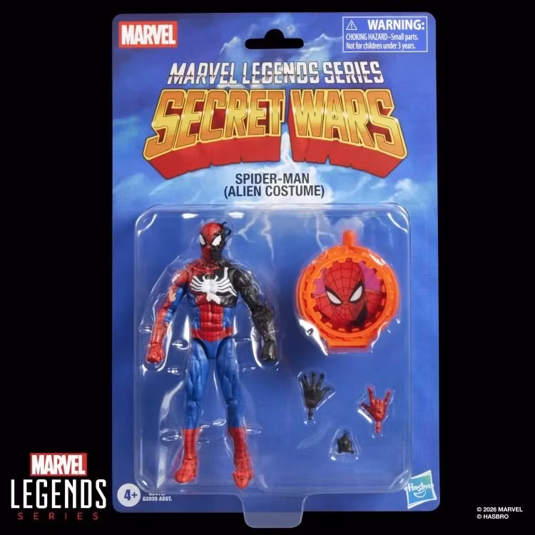 Secret Wars Marvel Legends Spider-Man (Alien Costume) Action Figure