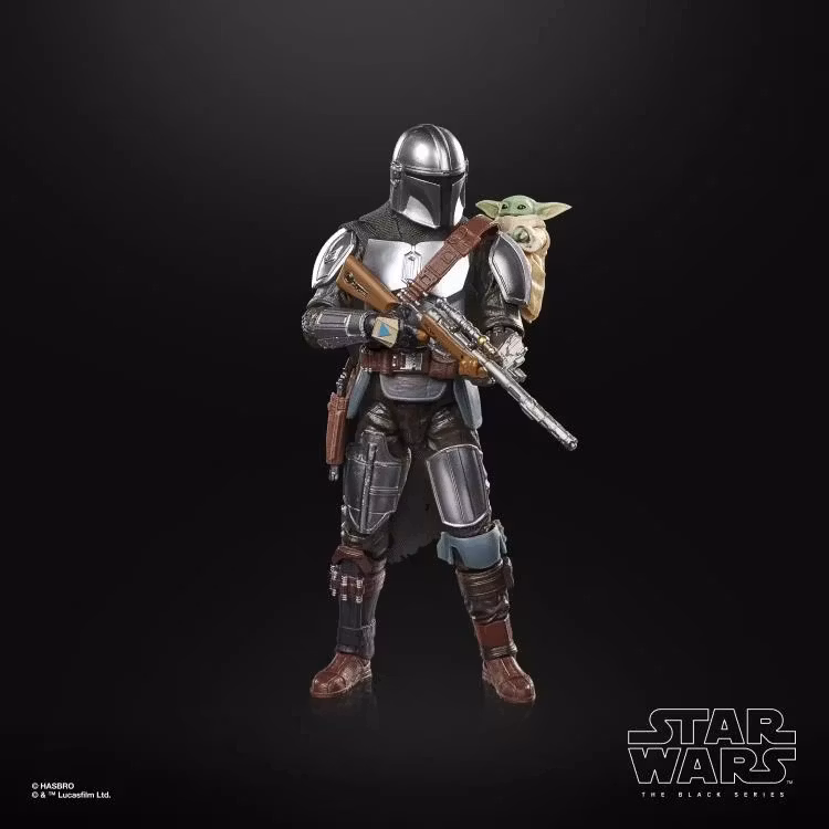Star Wars: The Black Series 6 The Mandalorian with Grogu (The Mandalorian and Grogu) Deluxe Action Figure