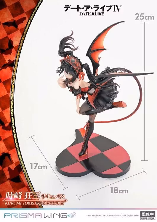 Date A Live Prisma Wing Kurumi Tokisaki Succubus 1/7 Scale Figure