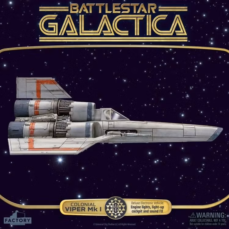 Battlestar Galactica (1978) Colonial Viper Electronic Vehicle with Lieutenant Boomer Action Figure