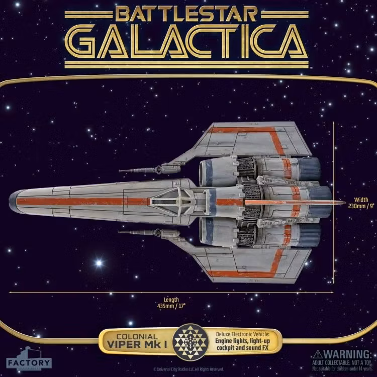 Battlestar Galactica (1978) Colonial Viper Electronic Vehicle with Lieutenant Boomer Action Figure