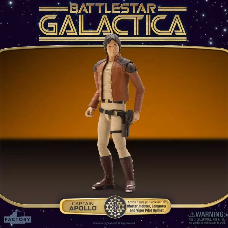 Battlestar Galactica (1978) 3.75-Inch Scale Set of 4 Action Figures