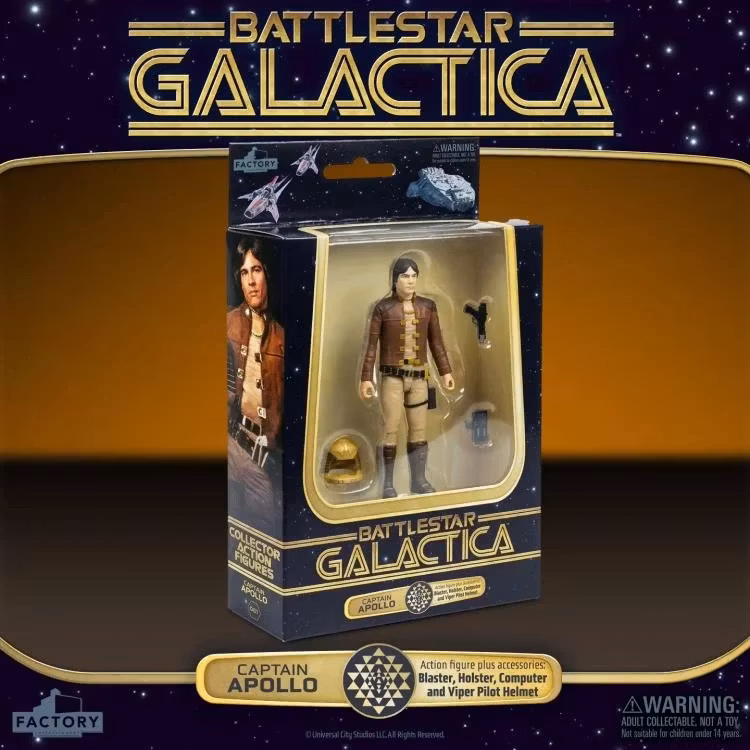 Battlestar Galactica (1978) 3.75-Inch Scale Set of 4 Action Figures