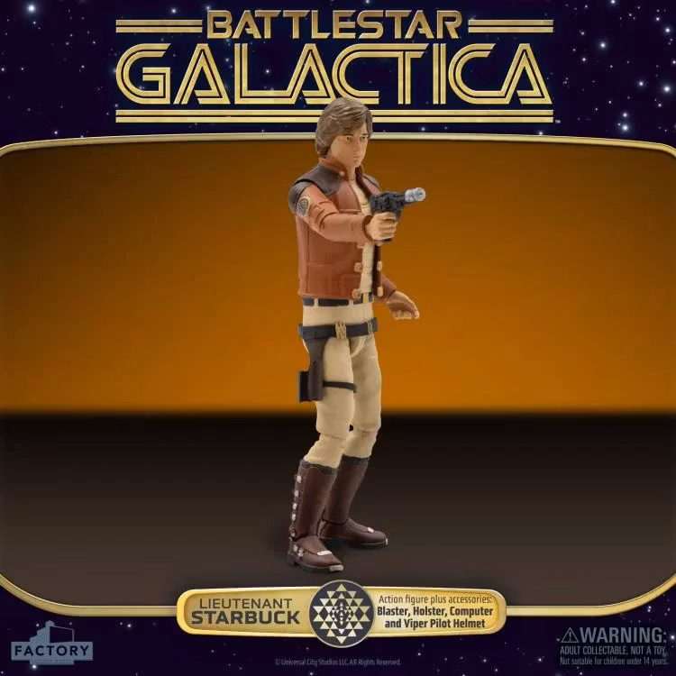 Battlestar Galactica (1978) 3.75-Inch Scale Set of 4 Action Figures