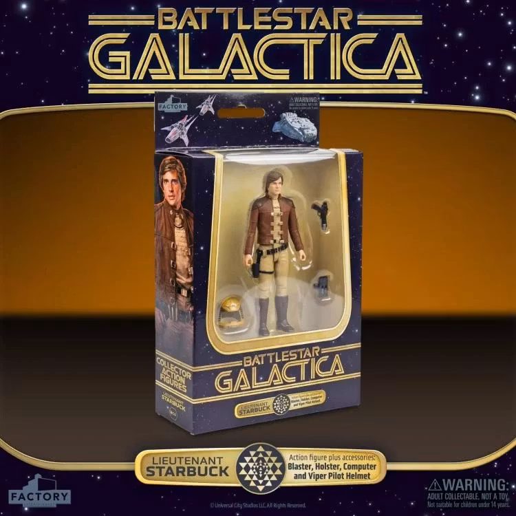 Battlestar Galactica (1978) 3.75-Inch Scale Set of 4 Action Figures