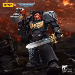 Warhammer 40,000 Black Templars Terminator (Ver. 1) with Power Sword and Storm Bolter 1/18 Scale Action Figure