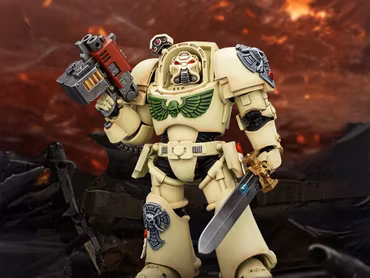 Warhammer 40,000 Dark Angels Deathwing Terminator (Ver. 1) with Power Sword and Storm Bolter 1/18 Scale Action Figure