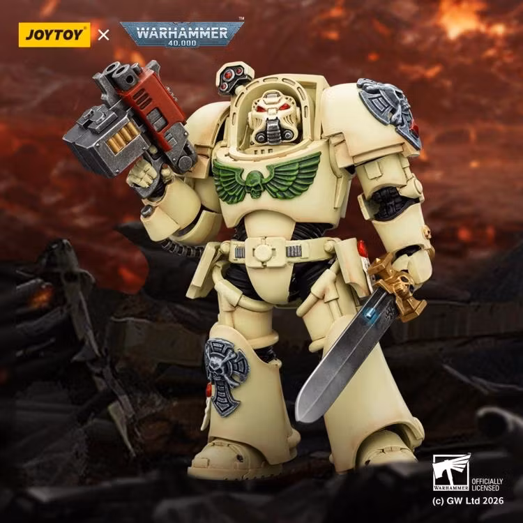 Warhammer 40,000 Dark Angels Deathwing Terminator (Ver. 1) with Power Sword and Storm Bolter 1/18 Scale Action Figure