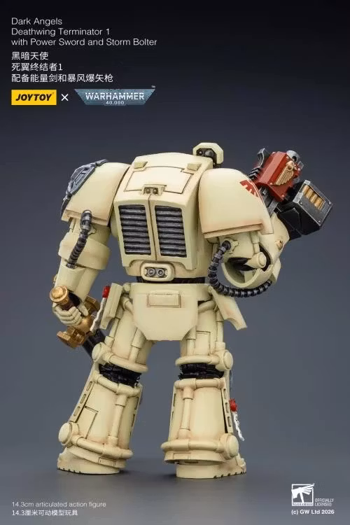 Warhammer 40,000 Dark Angels Deathwing Terminator (Ver. 1) with Power Sword and Storm Bolter 1/18 Scale Action Figure