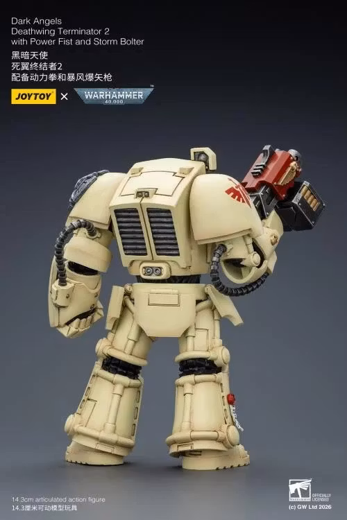 Warhammer 40,000 Dark Angels Deathwing Terminator (Ver. 2) with Power Fist and Storm Bolter 1/18 Scale Action Figure