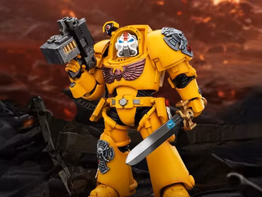 Warhammer 40,000 Imperial Fists Terminator (Ver. 1) with Power Sword and Storm Bolter 1/18 Scale Action Figure