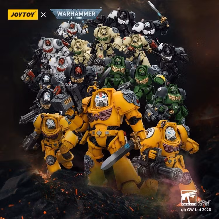 Warhammer 40,000 Imperial Fists Terminator (Ver. 1) with Power Sword and Storm Bolter 1/18 Scale Action Figure