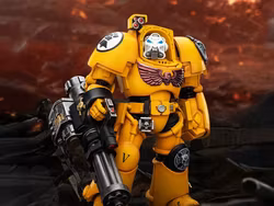 Warhammer 40,000 Imperial Fists Terminator (Ver. 3) with Power Fist and Assault Cannon 1/18 Scale Action Figure