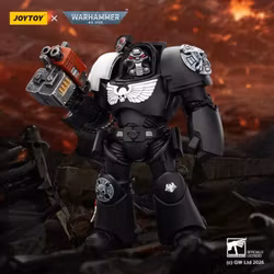 Warhammer 40,000 Raven Guard Terminator (Ver. 2) with Power Fist and Storm Bolter 1/18 Scale Action Figure