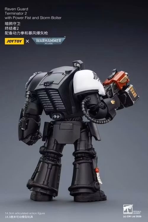 Warhammer 40,000 Raven Guard Terminator (Ver. 2) with Power Fist and Storm Bolter 1/18 Scale Action Figure