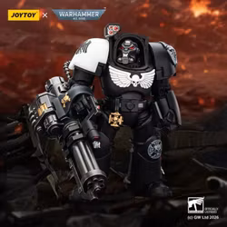 Warhammer 40,000 Raven Guard Terminator (Ver. 3) with Power Fist and Assault Cannon 1/18 Scale Action Figure