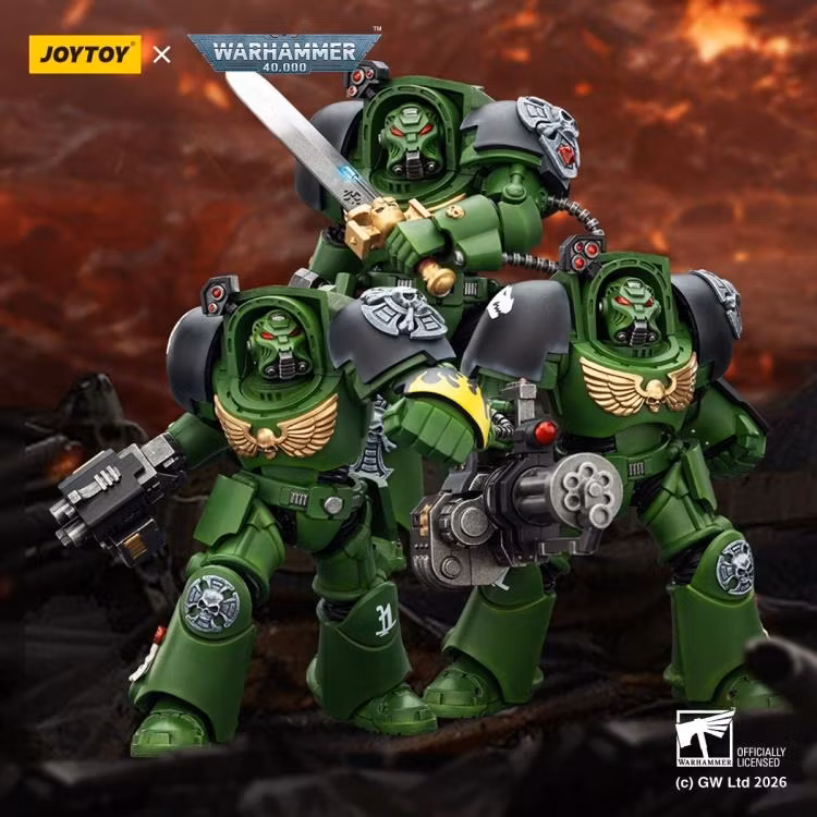 Warhammer 40,000 Salamanders Terminator (Ver. 1) with Power Sword and Storm Bolter 1/18 Scale Action Figure