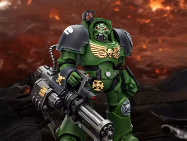 Warhammer 40,000 Salamanders Terminator (Ver. 3) with Power Fist and Assault Cannon 1/18 Scale Action Figure