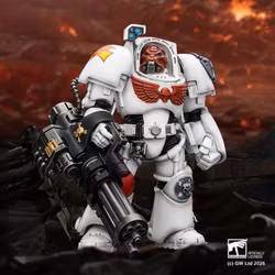 Warhammer 40,000 White Scars Terminator (Ver. 3) with Power Fist and Assault Cannon 1/18 Scale Action Figure