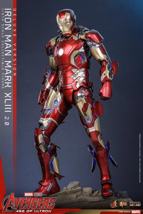 Avengers: Age of Ultron MMS866D81 Iron Man Mark XLIII (2.0) (Deluxe Version) 1/6th Scale Collectible Figure