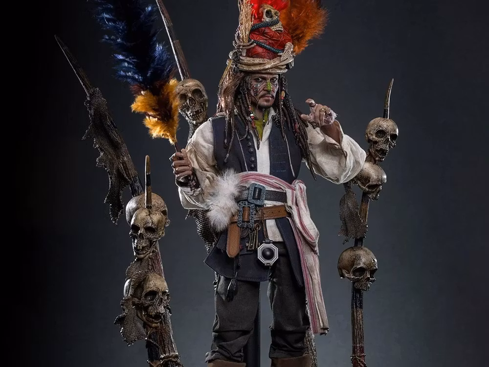 Pirates of the Caribbean: Dead Man's Chest DX48 Pelegostos Chief Jack Sparrow 1/6th Scale Collectible Figure