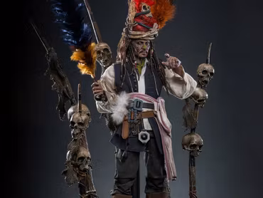 Pirates of the Caribbean: Dead Man's Chest DX48 Pelegostos Chief Jack Sparrow 1/6th Scale Collectible Figure