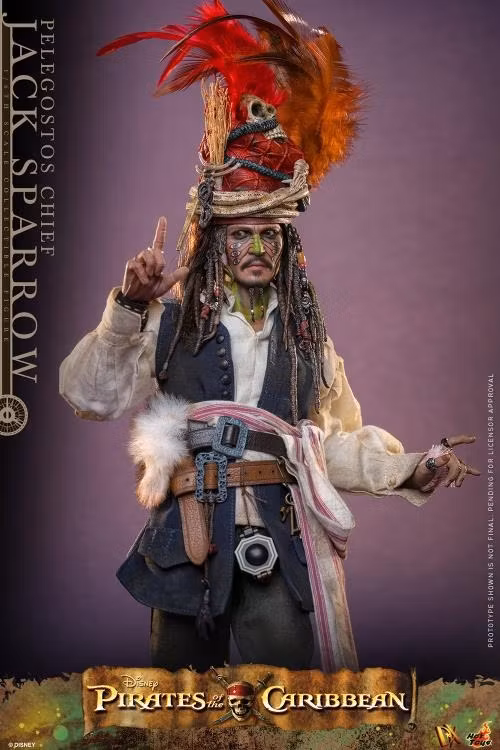 Pirates of the Caribbean: Dead Man's Chest DX48 Pelegostos Chief Jack Sparrow 1/6th Scale Collectible Figure