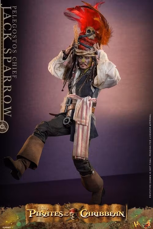 Pirates of the Caribbean: Dead Man's Chest DX48 Pelegostos Chief Jack Sparrow 1/6th Scale Collectible Figure