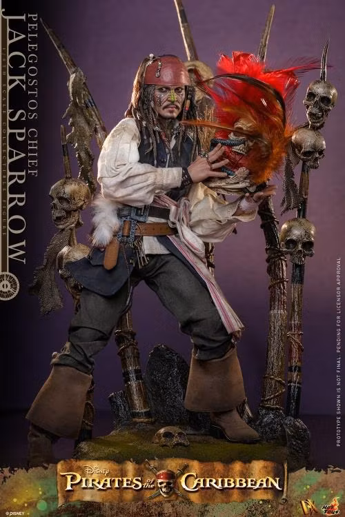 Pirates of the Caribbean: Dead Man's Chest DX48 Pelegostos Chief Jack Sparrow 1/6th Scale Collectible Figure