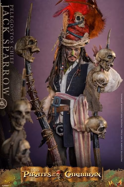 Pirates of the Caribbean: Dead Man's Chest DX48 Pelegostos Chief Jack Sparrow 1/6th Scale Collectible Figure