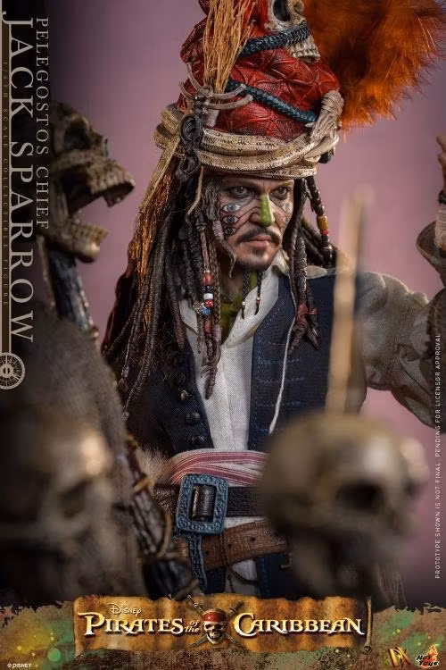 Pirates of the Caribbean: Dead Man's Chest DX48 Pelegostos Chief Jack Sparrow 1/6th Scale Collectible Figure