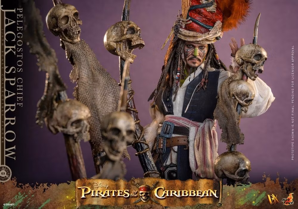 Pirates of the Caribbean: Dead Man's Chest DX48 Pelegostos Chief Jack Sparrow 1/6th Scale Collectible Figure