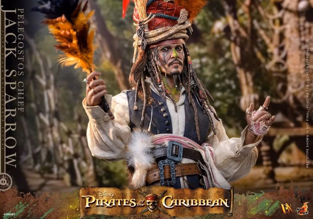 Pirates of the Caribbean: Dead Man's Chest DX48 Pelegostos Chief Jack Sparrow 1/6th Scale Collectible Figure