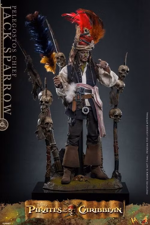 Pirates of the Caribbean: Dead Man's Chest DX48 Pelegostos Chief Jack Sparrow 1/6th Scale Collectible Figure