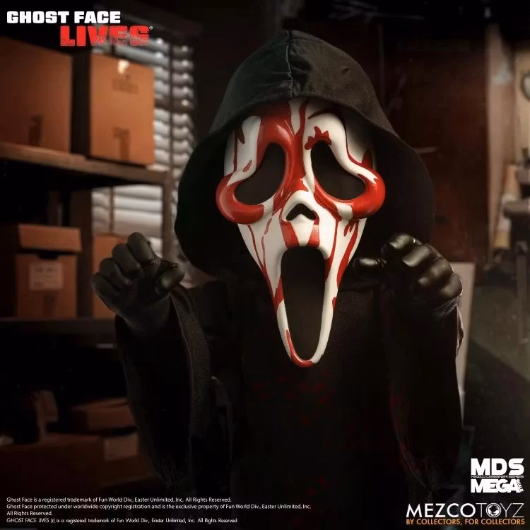 Ghost Face Lives Mezco Designer Series Mega Scale Bloody Ghost Face Doll