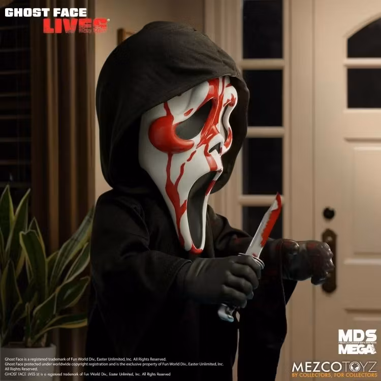 Ghost Face Lives Mezco Designer Series Mega Scale Bloody Ghost Face Doll