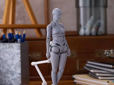 Nishimura Style Drawing Doll Olive (Gray) Action Figure