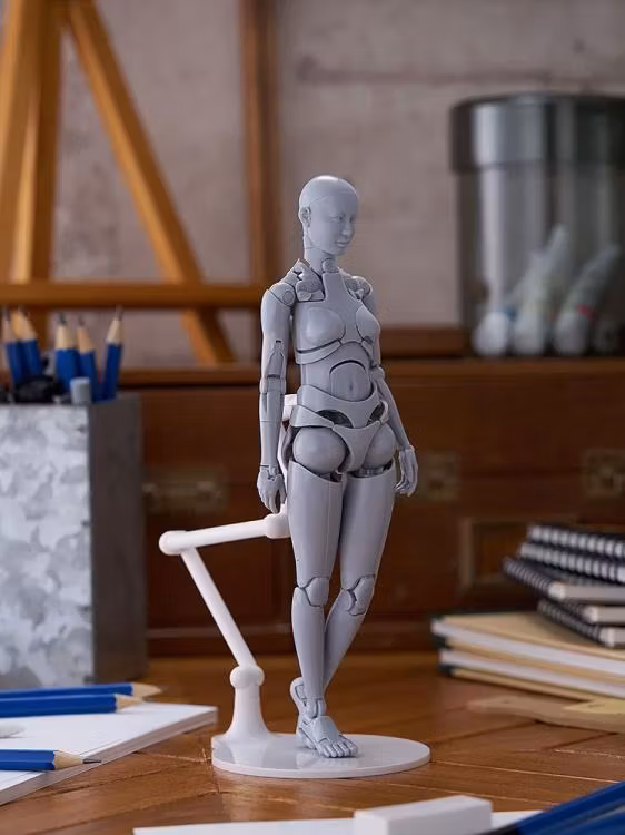 Nishimura Style Drawing Doll Olive (Gray) Action Figure