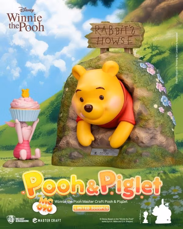 Winnie the Pooh Master Craft MC-090 Pooh & Piglet Limited Edition Statue Set