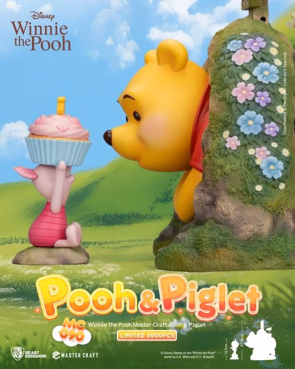 Winnie the Pooh Master Craft MC-090 Pooh & Piglet Limited Edition Statue Set