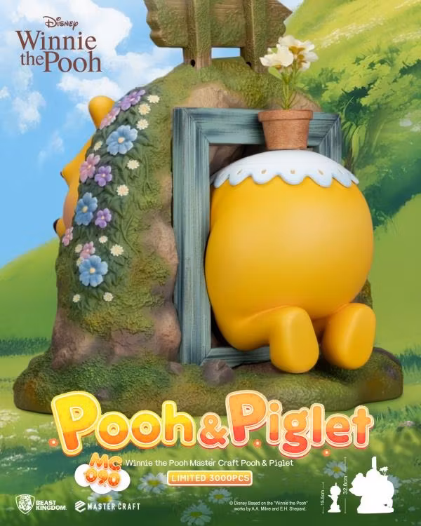 Winnie the Pooh Master Craft MC-090 Pooh & Piglet Limited Edition Statue Set
